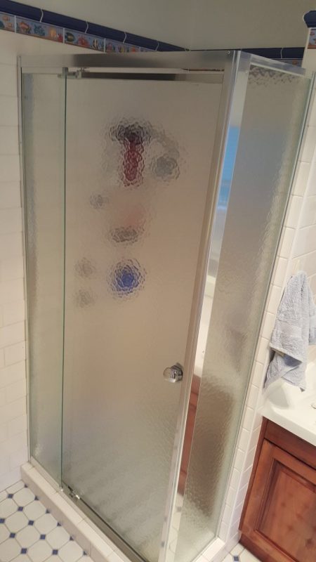 Obscured Glass Semi Framed Shower | Pro Shower screens and Wardrobes