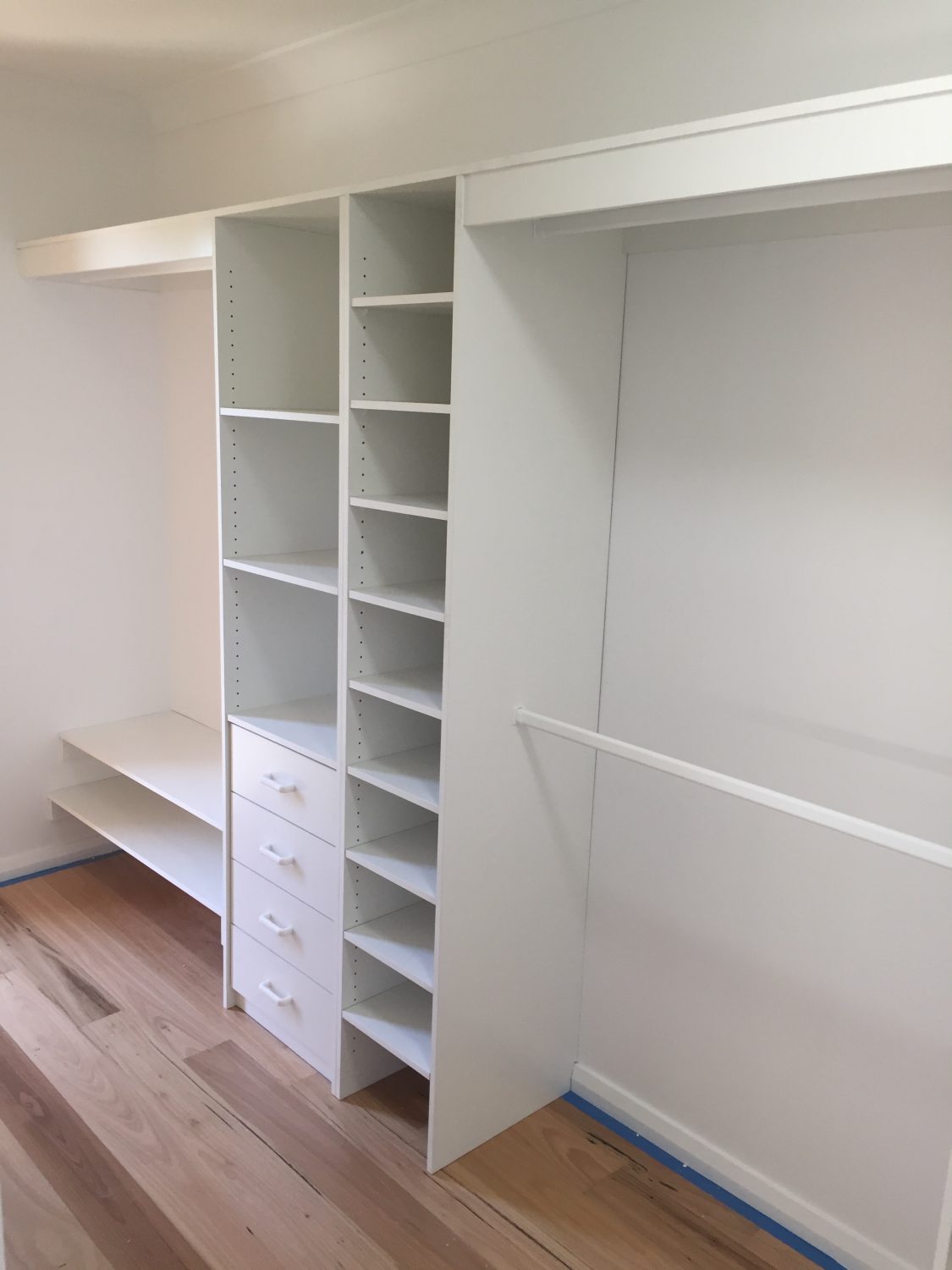 Walk In Robe Shelving | Pro Shower screens and Wardrobes