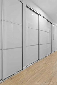 Matt-Silver-White-Glass-Strip-Doors